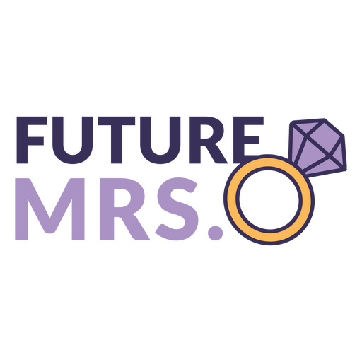 Future mrs ring quote PNG Design