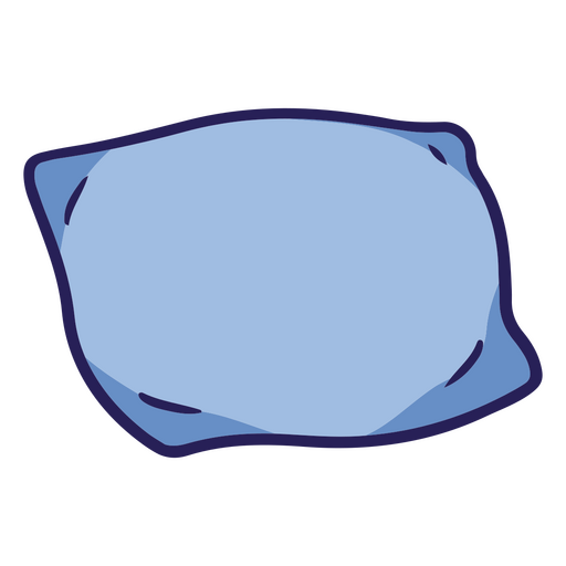 Blaues Kissen PNG-Design
