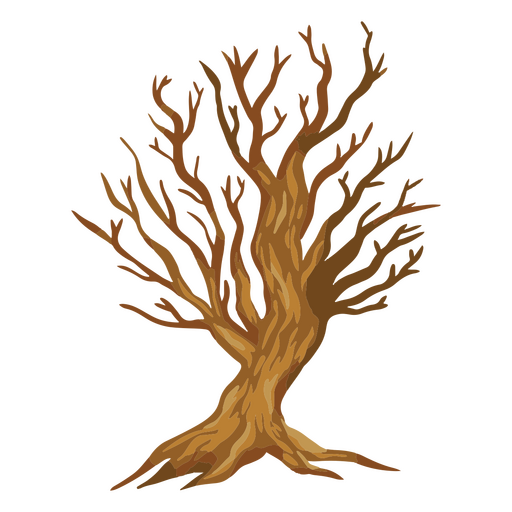 Unfruchtbarer Baum ohne Blätter PNG-Design