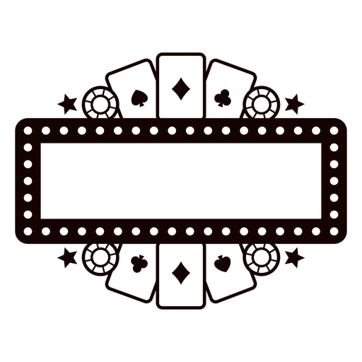 Image of a playing card frame PNG Design