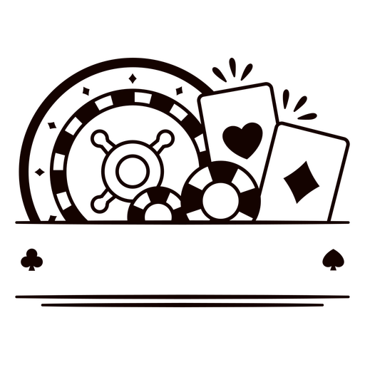 Illustration klassischer Gaming-Symbole für Tischdesign PNG-Design
