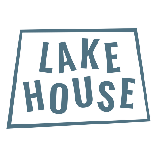 Lake house quote sign PNG Design