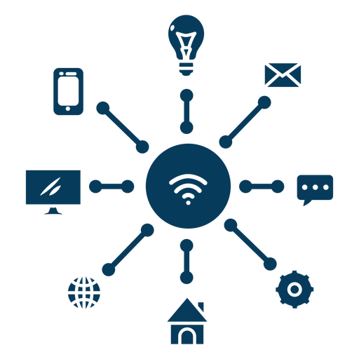 Diseño infográfico de conectividad moderna Diseño PNG
