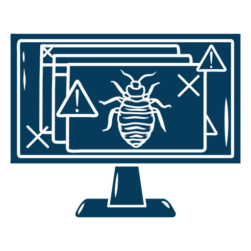 Gráfico engraçado de alerta sobre percevejos Desenho PNG