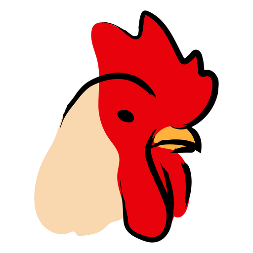 Diseño de ilustración de gallo estilizado Diseño PNG