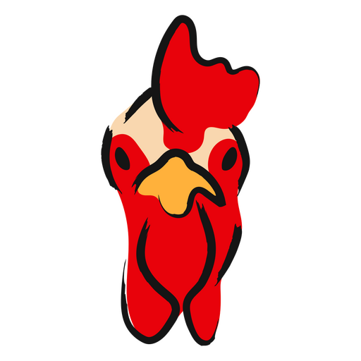 Diseño de ilustración de un gallo juguetón Diseño PNG