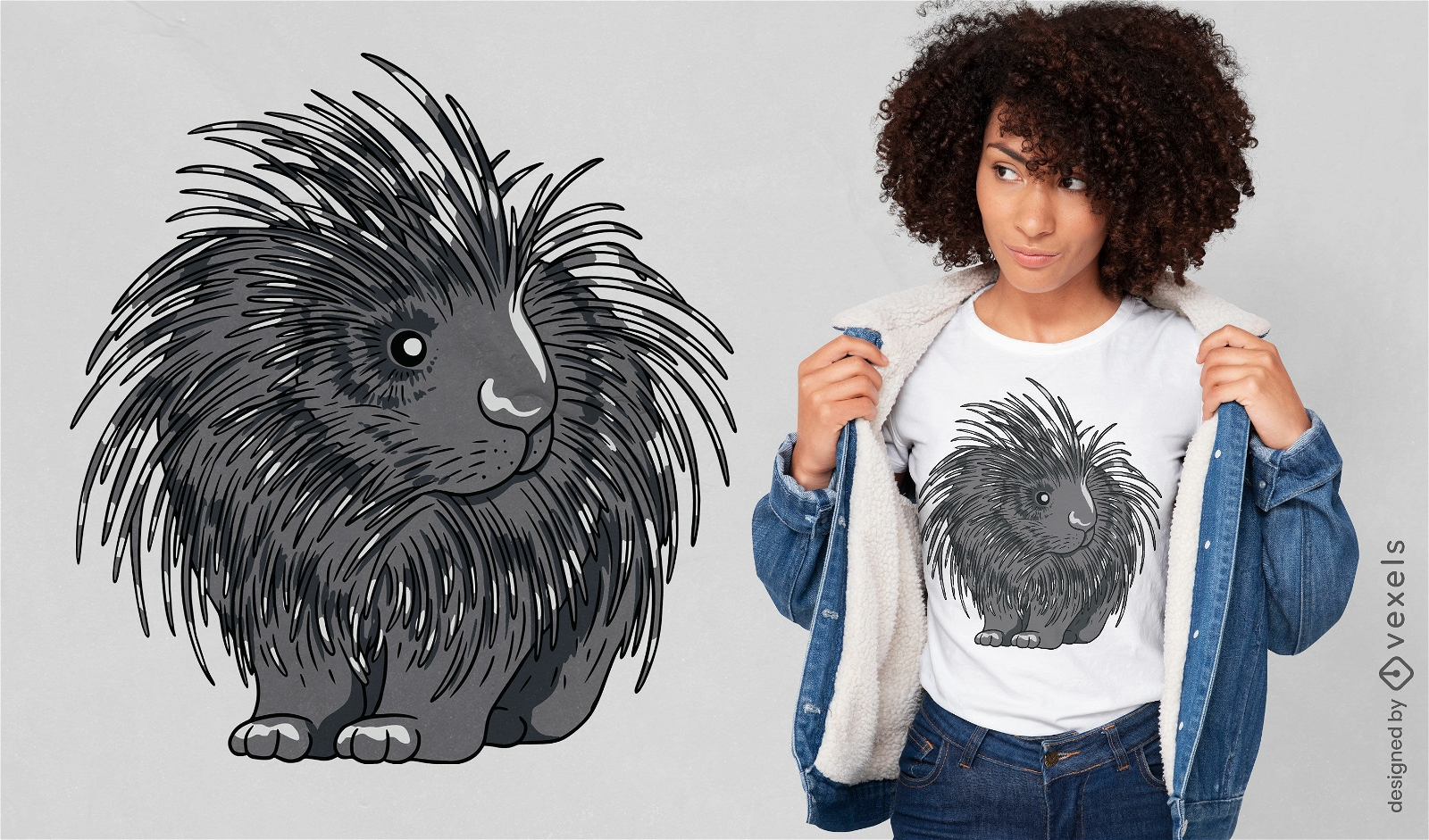 Porcupine t-shirt design