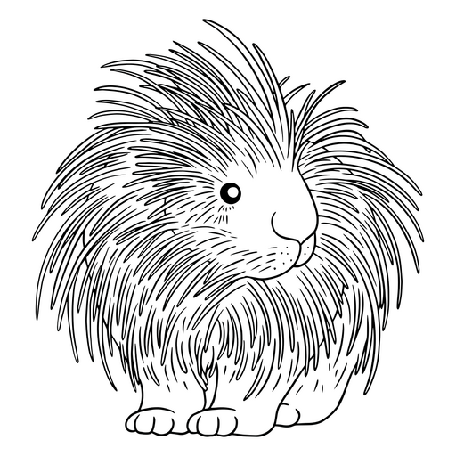 Ilustración caprichosa de un híbrido de león y liebre Diseño PNG