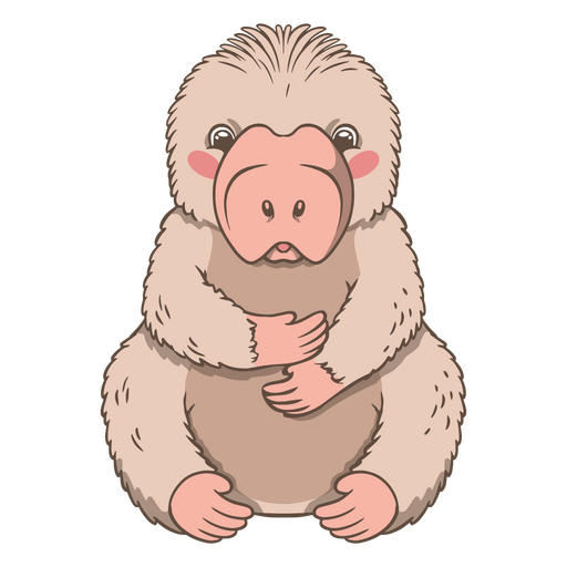 Niedliches Cartoon-Faultier-Design mit sanften Farben PNG-Design