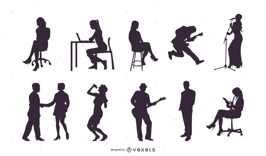 People Silhouette Set People Silhouette Set