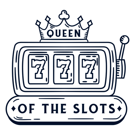 Distintivo de Rainha dos Slots Desenho PNG