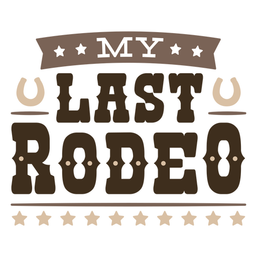 Mein letztes Rodeo-Logo PNG-Design