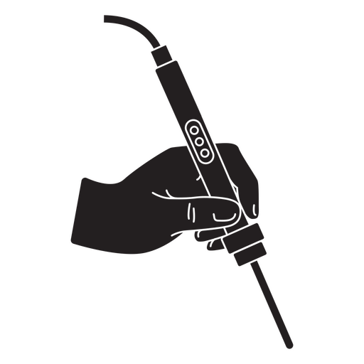 Ilustración elegante de una máquina de tatuar Diseño PNG