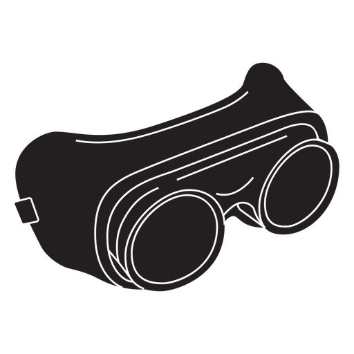 Ilustración de gafas retro con estilo Diseño PNG