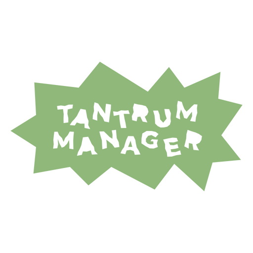 Wutanfall-Manager-Abzeichen PNG-Design