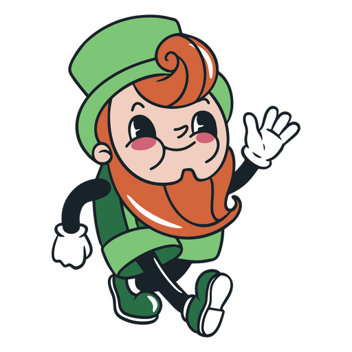 St patrick's day leprechaun PNG Design