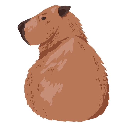 Cartoon of a beaver PNG Design