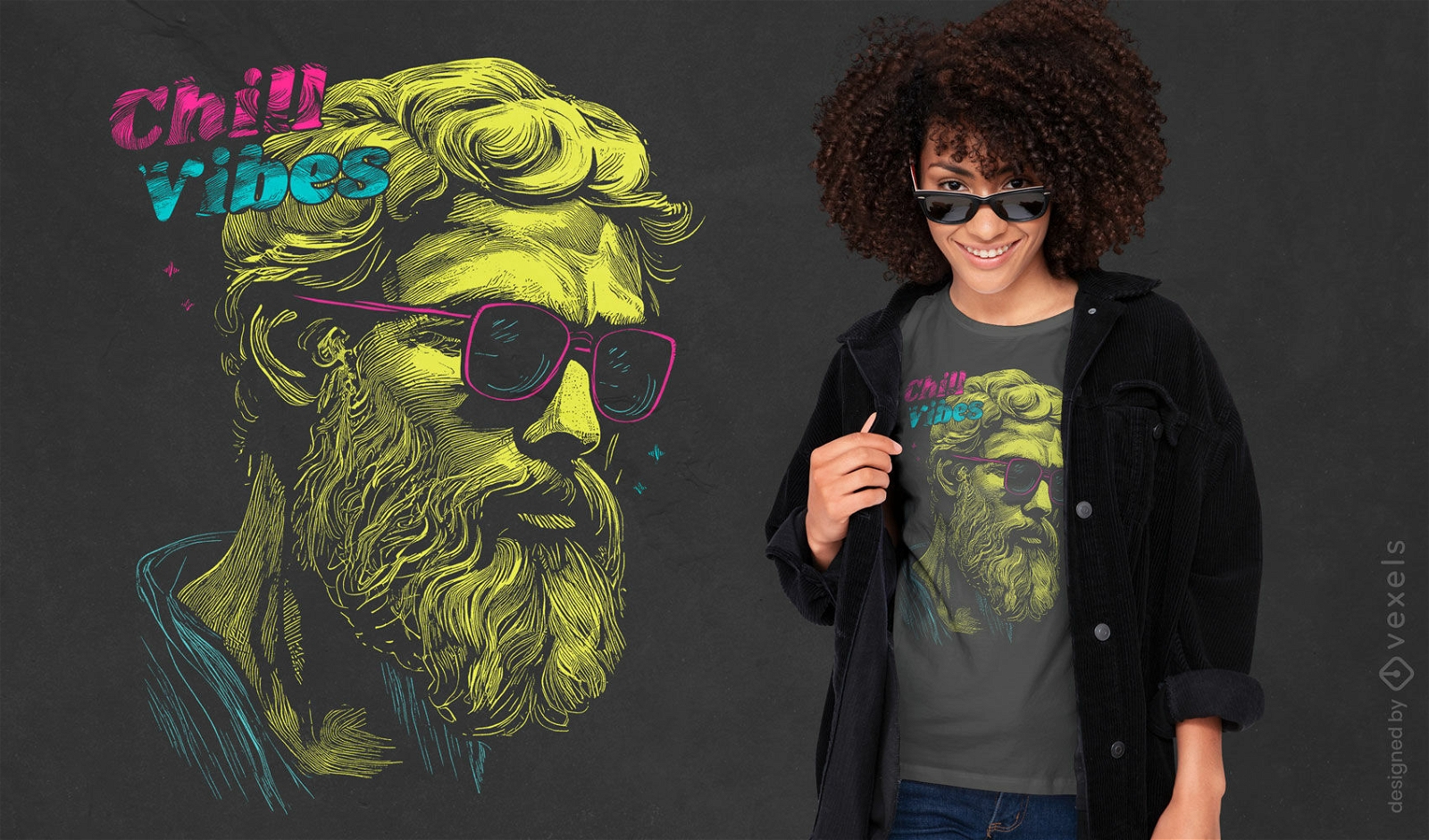 Hipster-Epictetus-Zitat-T-Shirt-Design