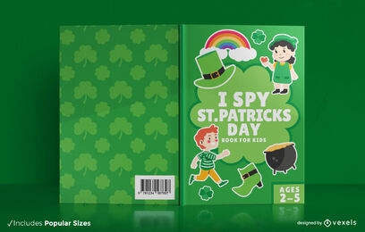 Design de capa de livro infantil St. Patricks KDP