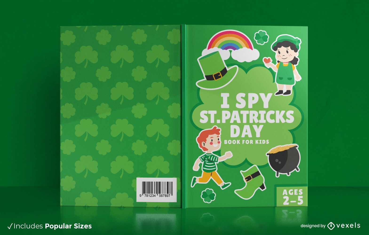 St. Patricks Bucheinbanddesign f?r Kinder KDP