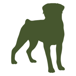 Green Silhouette Of A Dog Standing PNG & SVG Design For T-Shirts