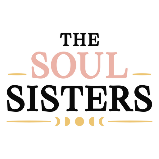 A citação do logotipo das irmãs soul Desenho PNG