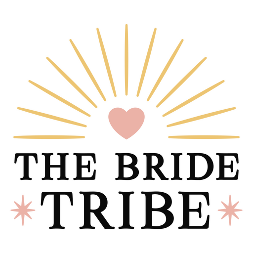 The bride tribe logo PNG Design