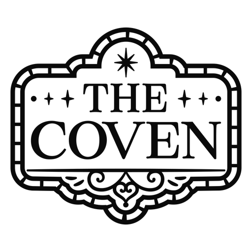 Das Coven-Abzeichen PNG-Design