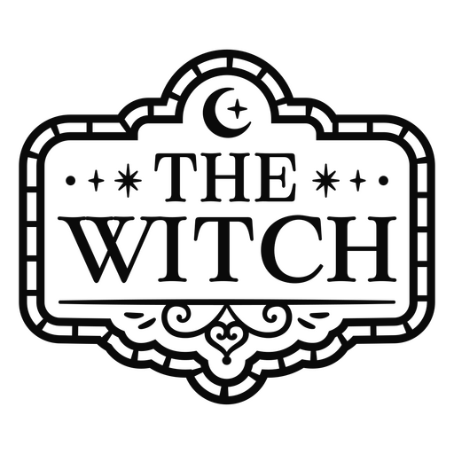 El logotipo de la bruja. Diseño PNG