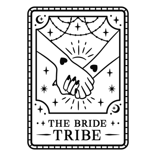 The bride tribe tarot card PNG Design