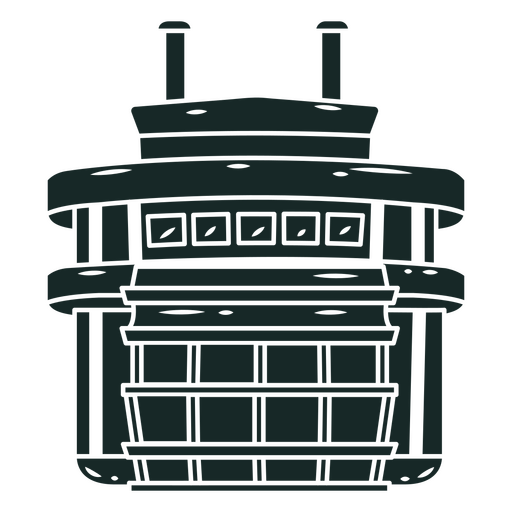 Boat front view cut out PNG Design