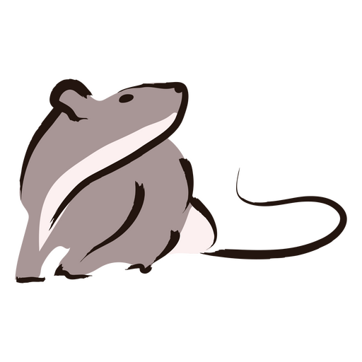 Design PNG E SVG De Desenho Simples De Rato Fofo De Halloween Para Camisetas