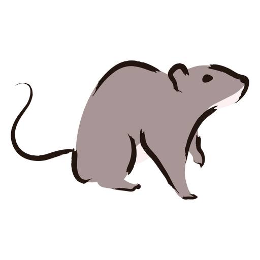 Diseño de ilustración estilizada de roedores Diseño PNG