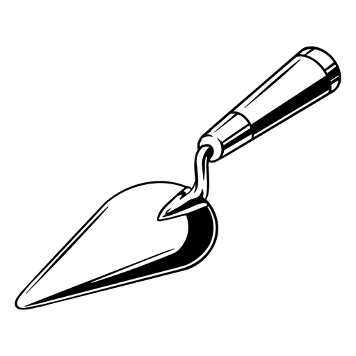 Stylish gardening trowel design PNG Design