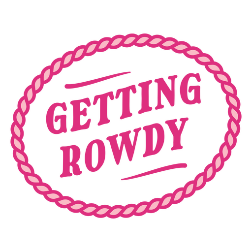Rowdy-Logo bekommen PNG-Design