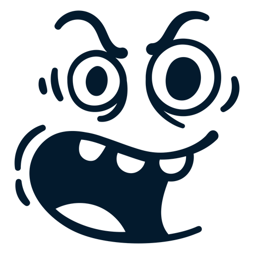 Playful cartoon monster illustration PNG Design