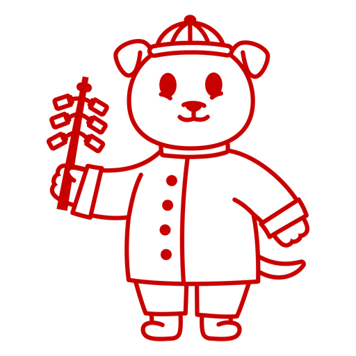 Lindo diseño de personaje de perro de dibujos animados Diseño PNG