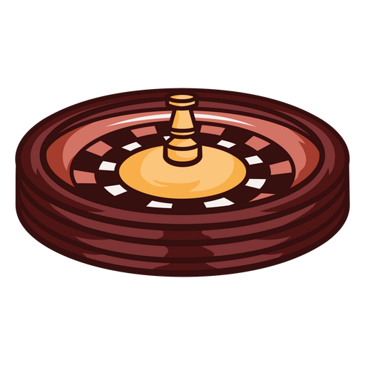 Diseño ilustrativo de rueda de ruleta Diseño PNG