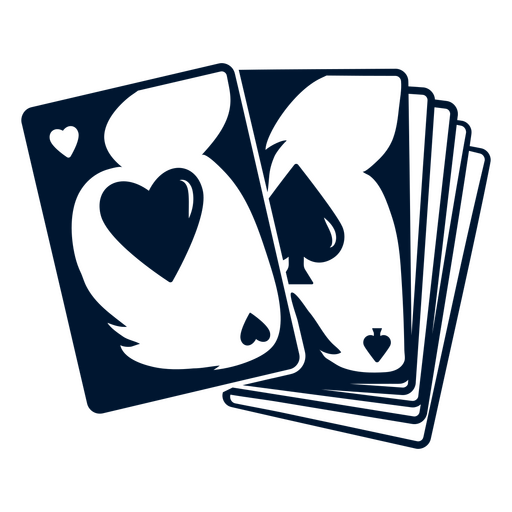 Design gráfico elegante para cartas de baralho Desenho PNG