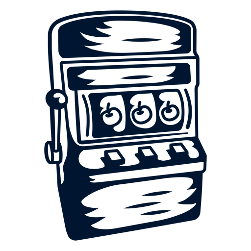 Grafikdesign für Vintage-Spielautomaten PNG-Design