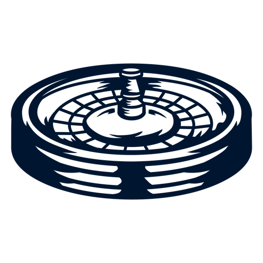 Icono de rueda de ruleta azul Diseño PNG
