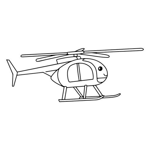 Ilustração lúdica de helicóptero para crianças Desenho PNG