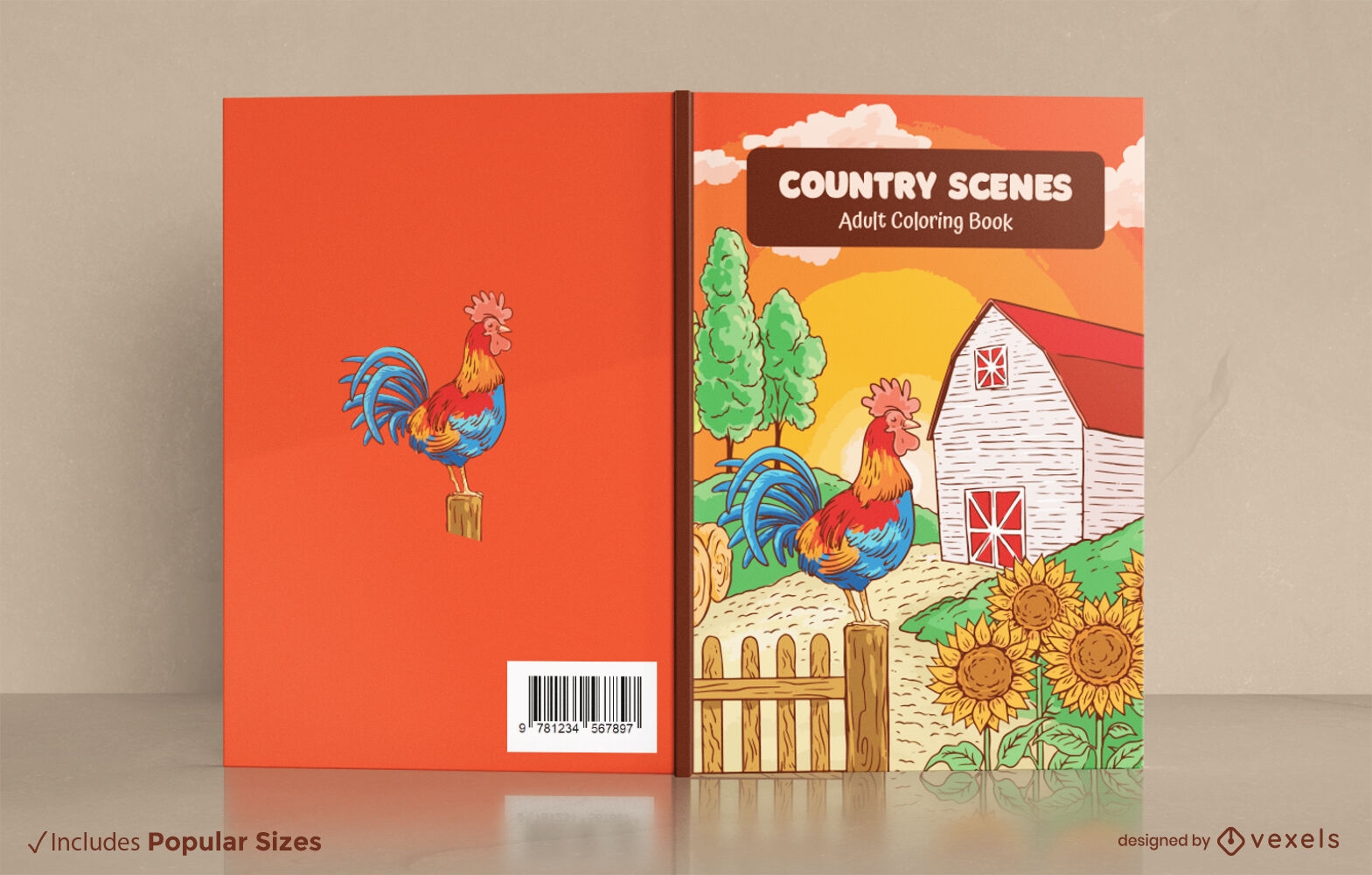 Farm and countryside book cover design