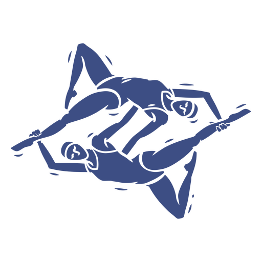 Ilustração dinâmica de atletas de corrida de revezamento Desenho PNG