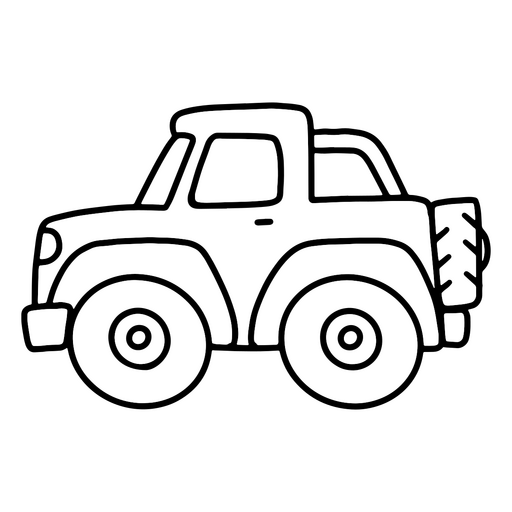 Einfaches LKW-Auto-Symbol PNG-Design