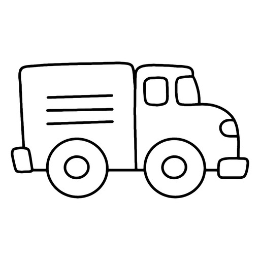 Kids toy truck icon PNG Design
