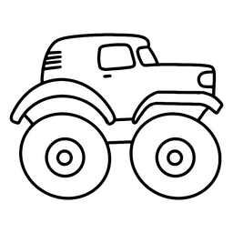 Colorful Monster Truck PNG Monster Truck Cartoon PNG 