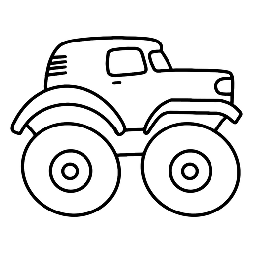 Monstertruck für Kinder PNG-Design