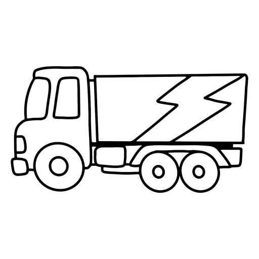 Ícone de caminhão branco Desenho PNG