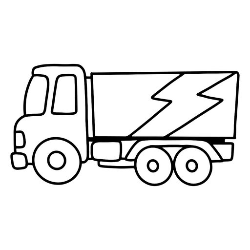 Weißes LKW-Symbol PNG-Design